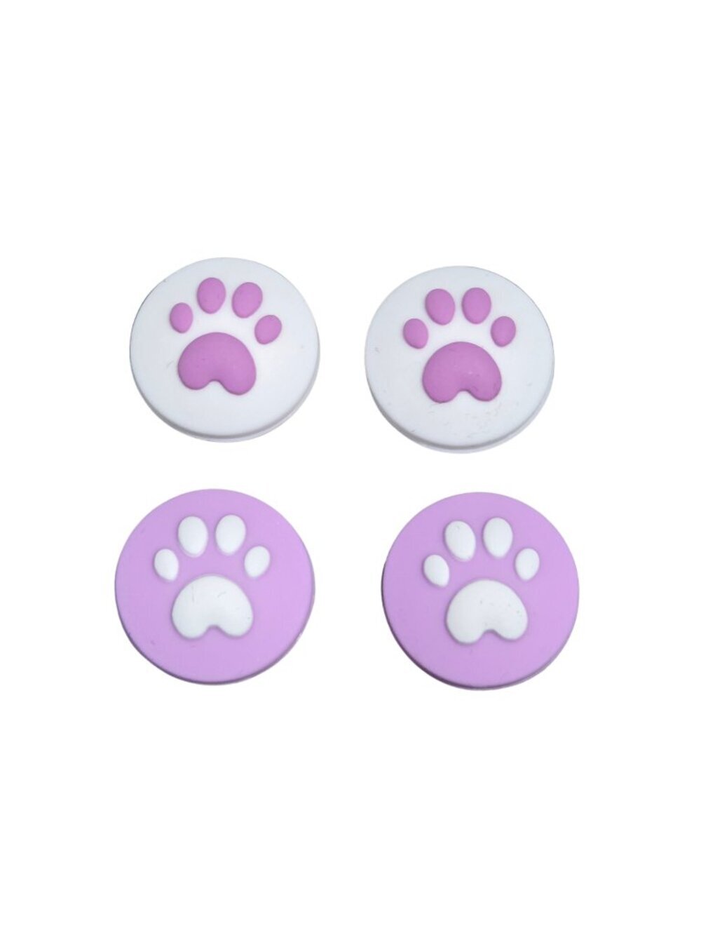 3/$20 New | Switch 4 Pack Purple White Cat Paw Joystick Thumb Grip Caps